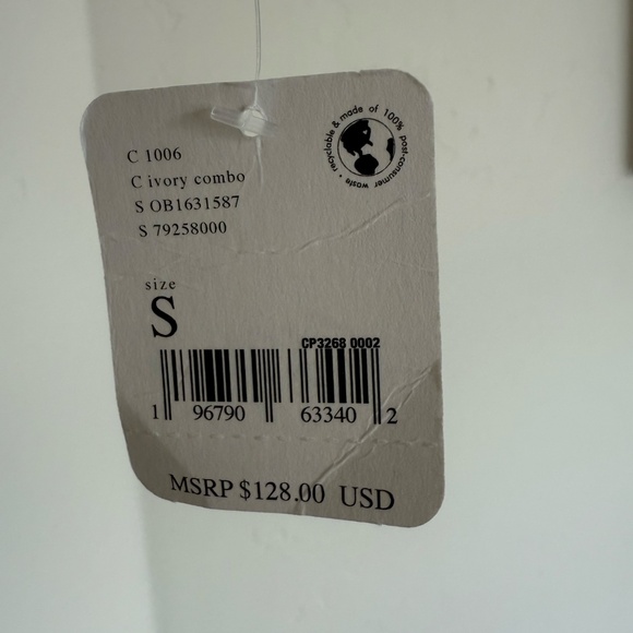 Free People We The Free Opal Swing Denim Jacket Ivory Floral-NWT - Picture 6 of 9